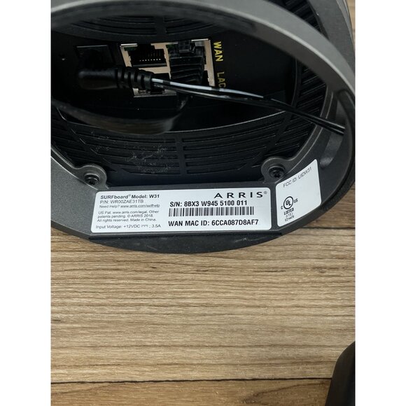 ARRIS SURFboard W31 Tri-Band Mesh Wi-Fi Router AX11000 w/ Power Adapter Bundle - Picture 9 of 9